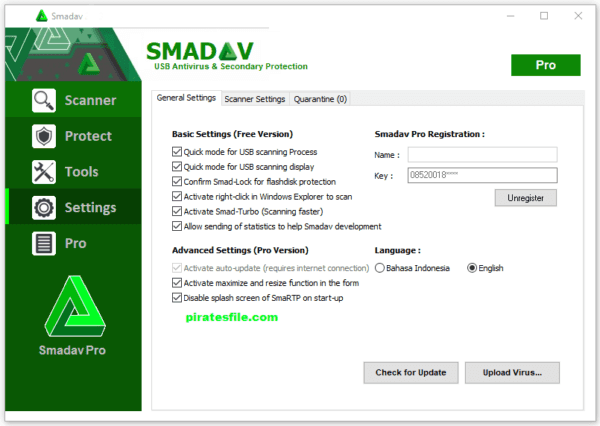 SmadAV Pro 2021 Anti Virus with Free Lifetime Serial Key