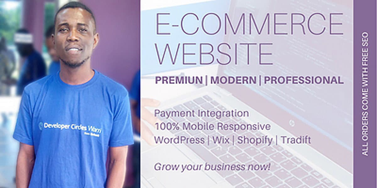 Build a Premium Modern Professional eCommerce website, the best Fiverr Gig